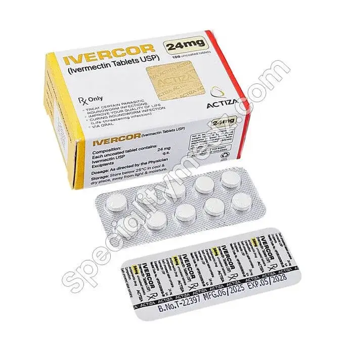 Ivermectin 24 mg tablet (Ivercor 24 mg)