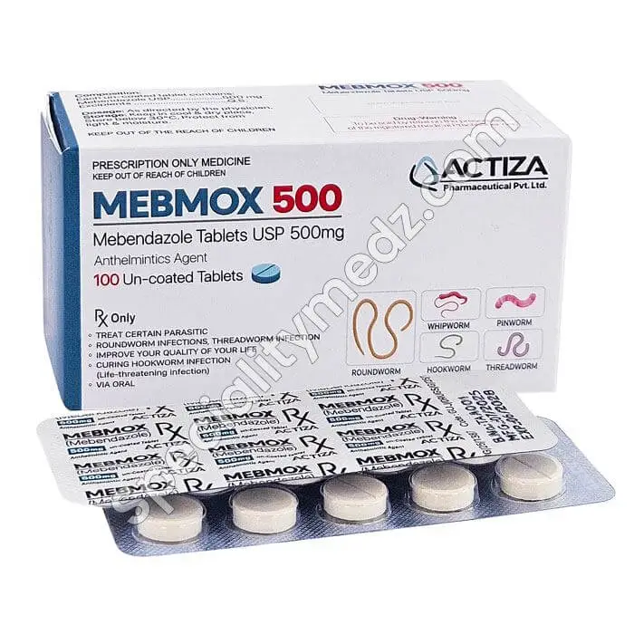 Mebmox 500 mg (Mebendazole 500 mg)